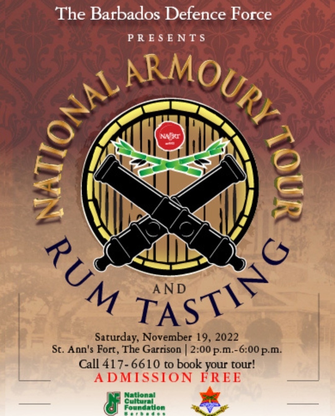 National Armoury Tour & Rum Tasting