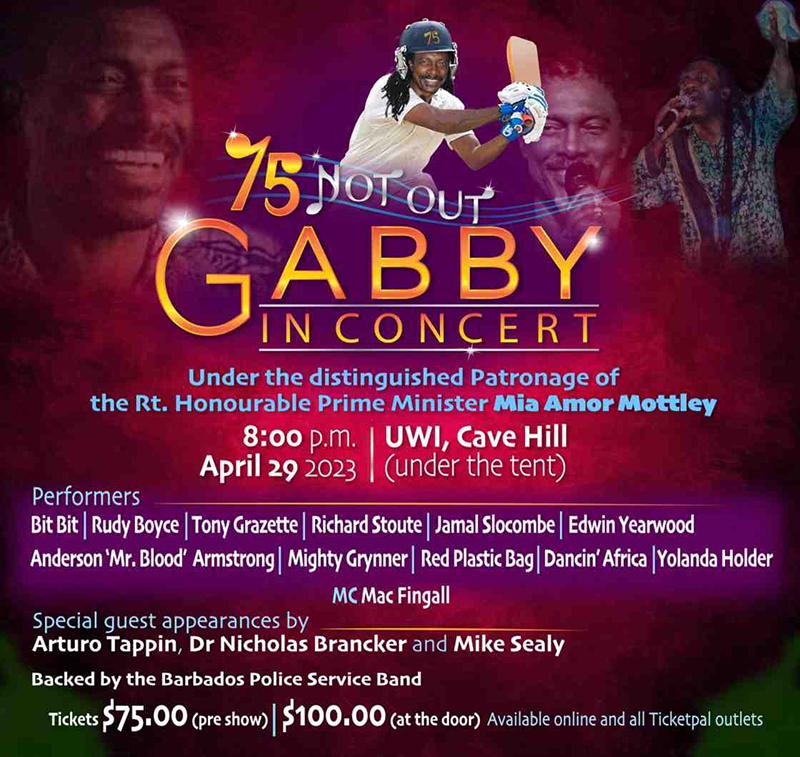 75 Not Out - Gabby In Concert