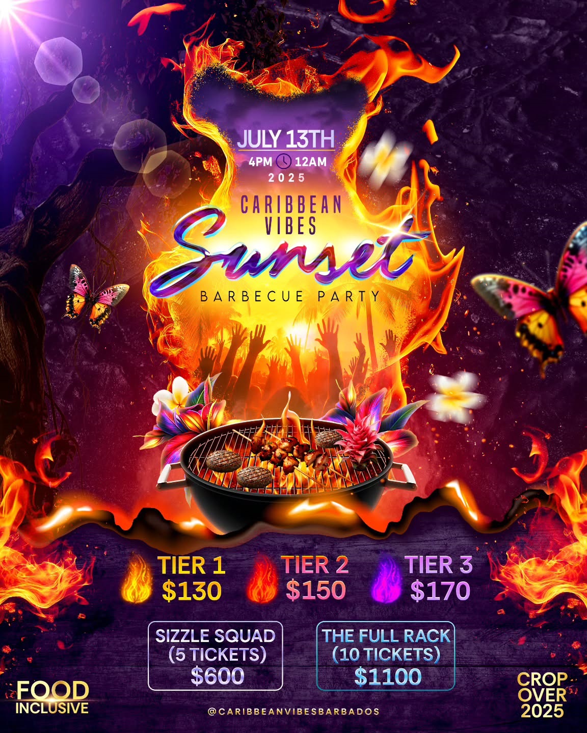 Caribbean Vibes Sunset Barbecue Party